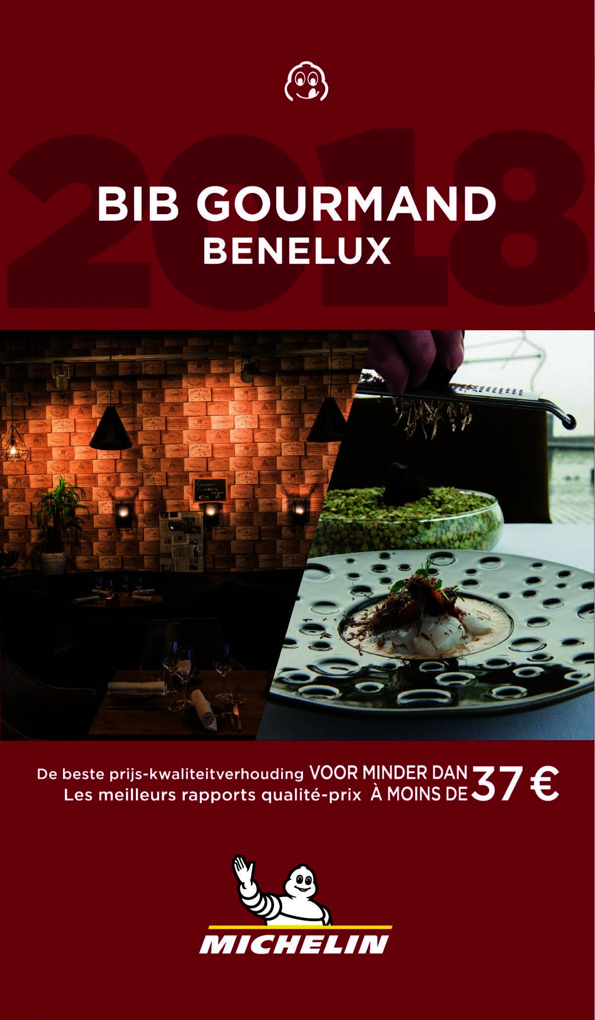 De Ertepeller op cover Bib Gourmand gids en vermelding Michelin gids 2018