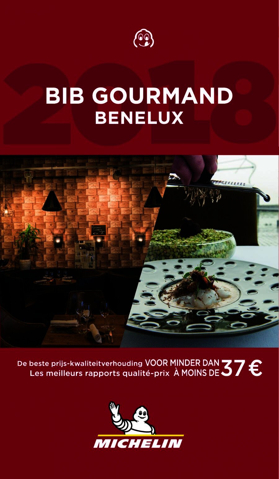 De Ertepeller op cover Bib Gourmand gids en vermelding Michelin gids 2018